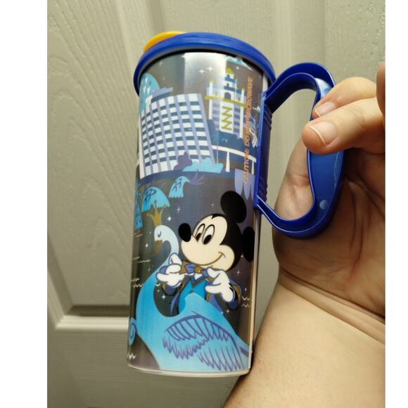 Set of Two Walt Disney World 50th Anniversary Whirly Refillable Mugs & Lids - Picture 7 of 9